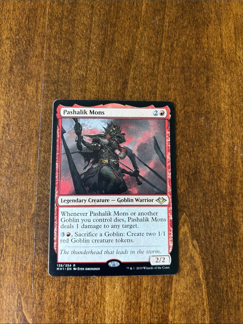 Pashalik Mons - Magic: The Gathering Goblin Warrior Card (Red)